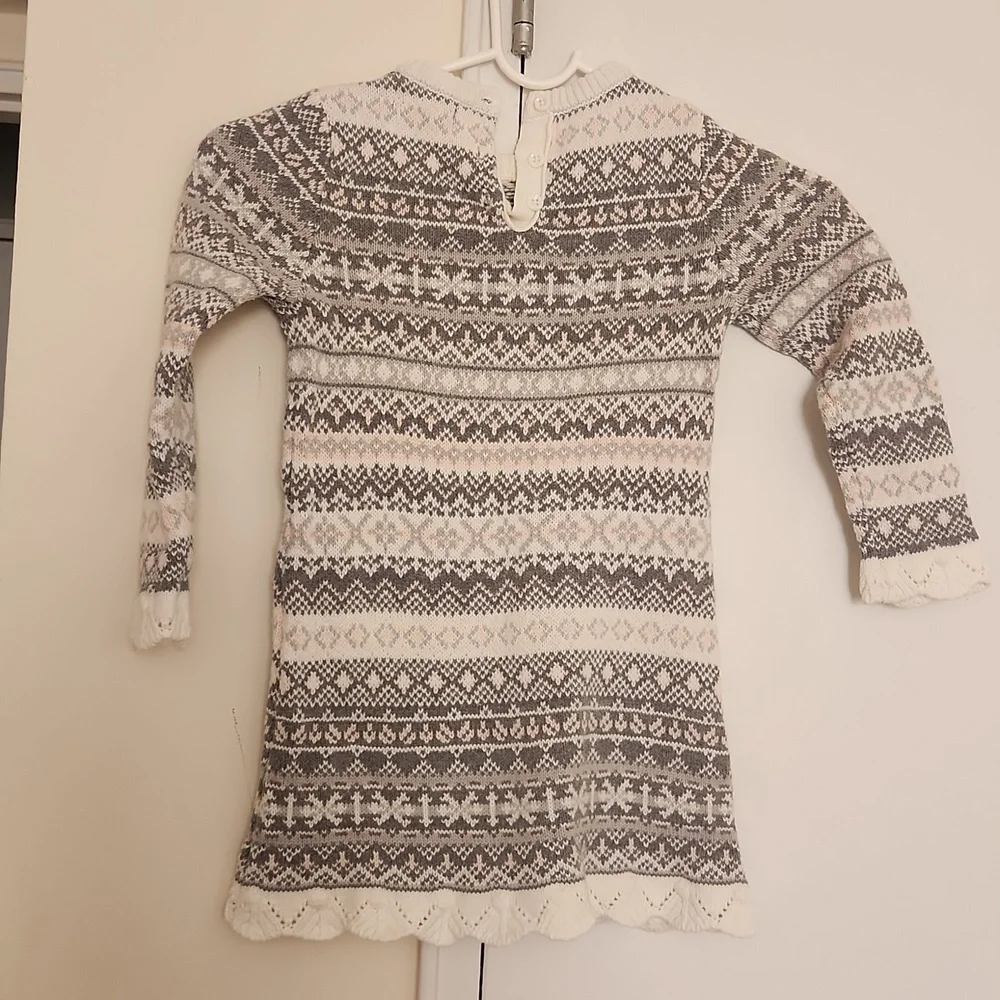 Tahari Toddler's Girl Striped Sweater Dress Size 4T - Picture 2 of 4